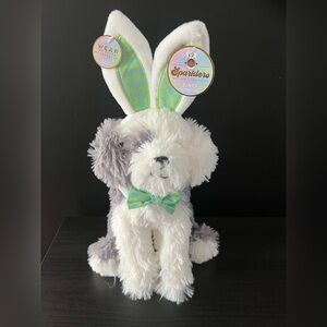 NEW FAO Schwarz 12" Cheers 4 Ears Sheepdog Plush Spring Easter